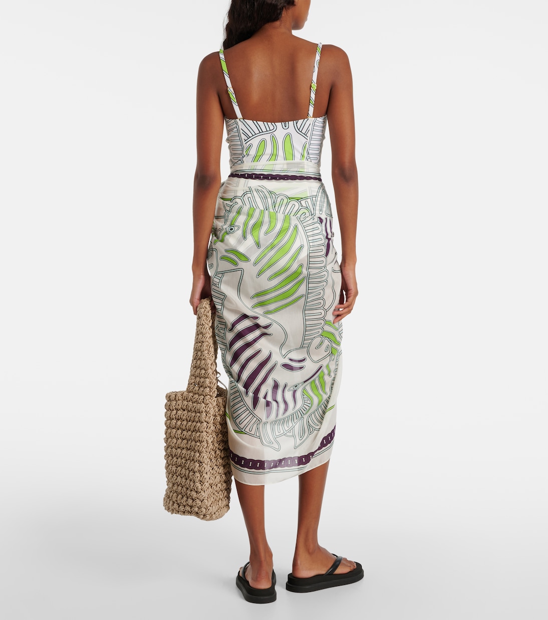 Tunique imprimée en coton et soie | Tory Burch