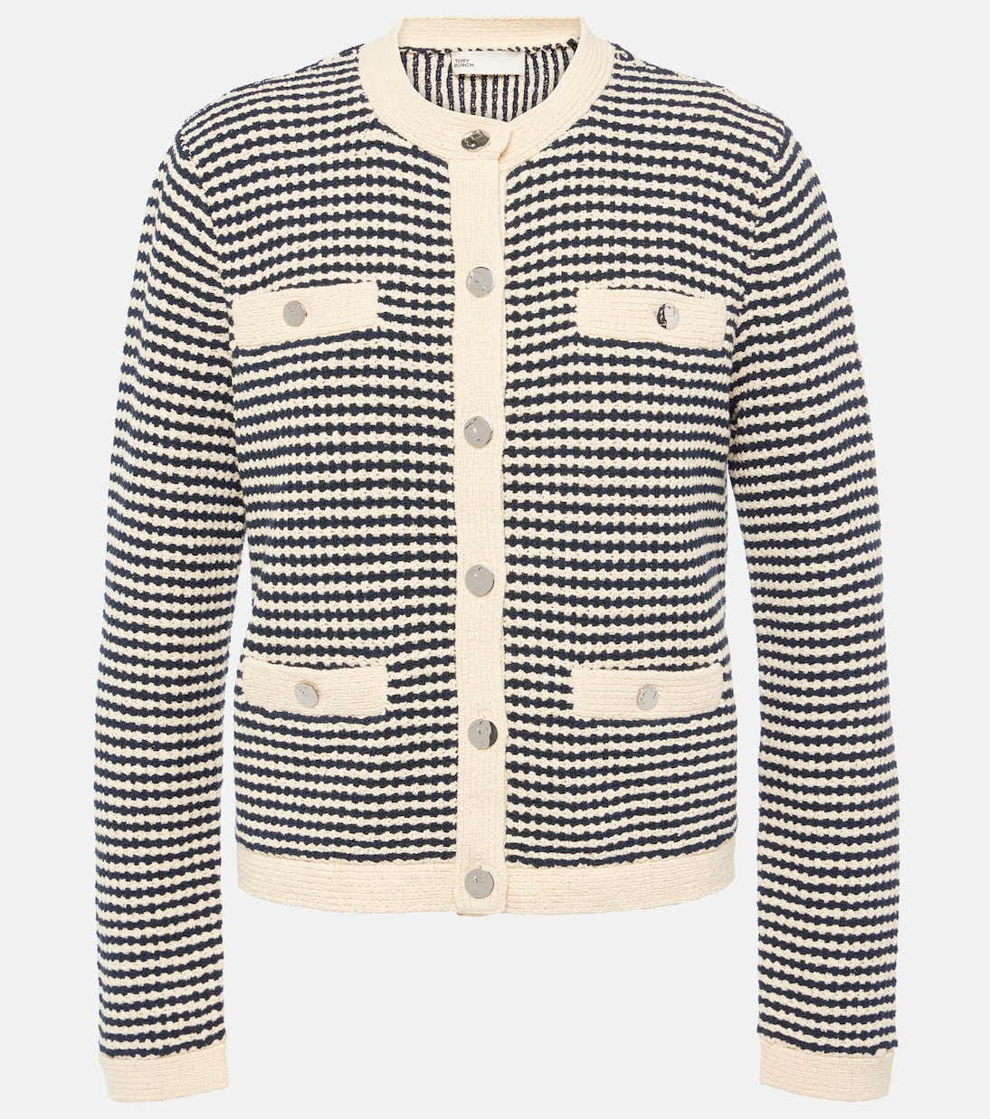 Cárdigan Kendra de croché de algodón | Tory Burch
