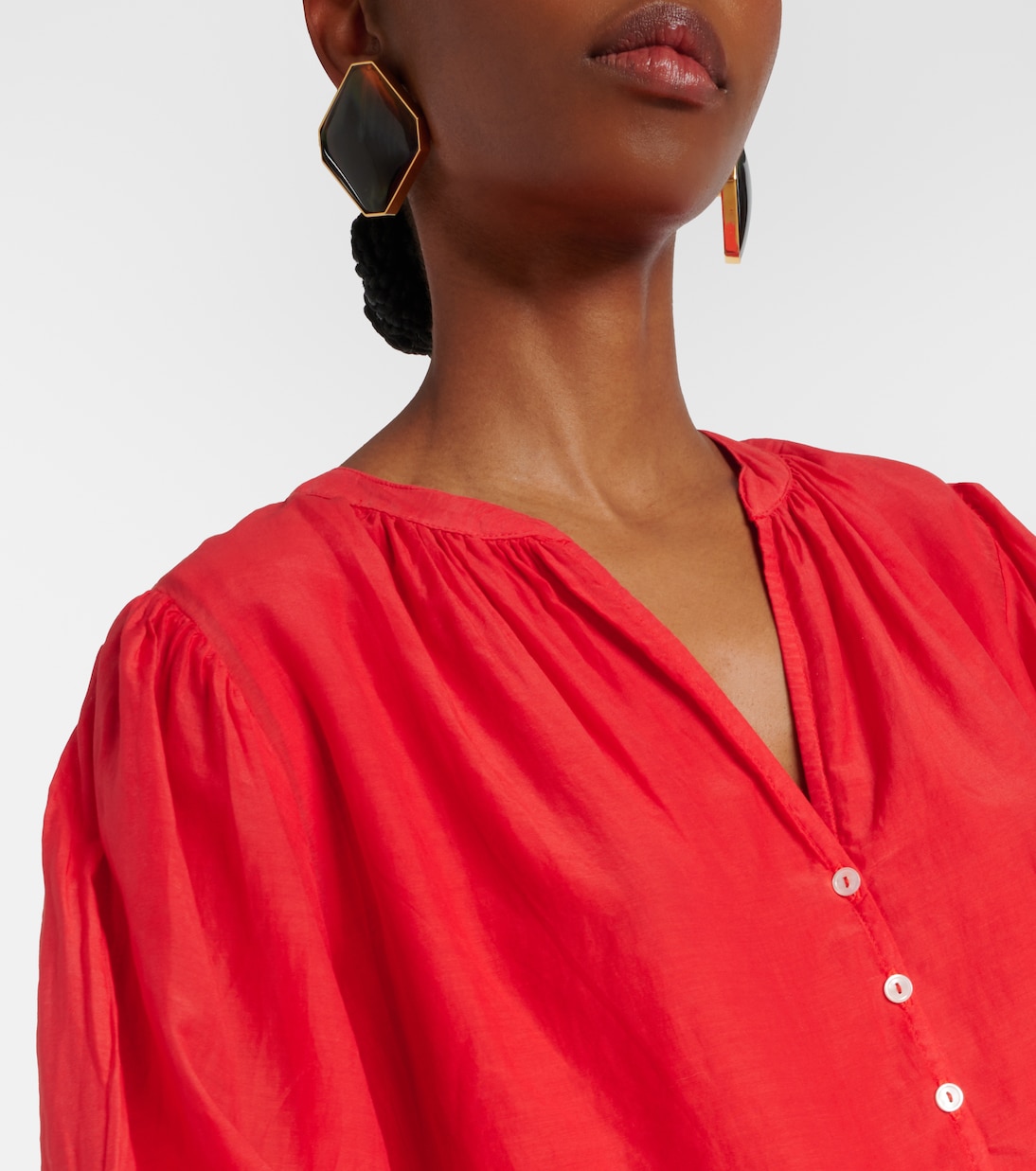 Camisa Mel de algodón y seda | Velvet
