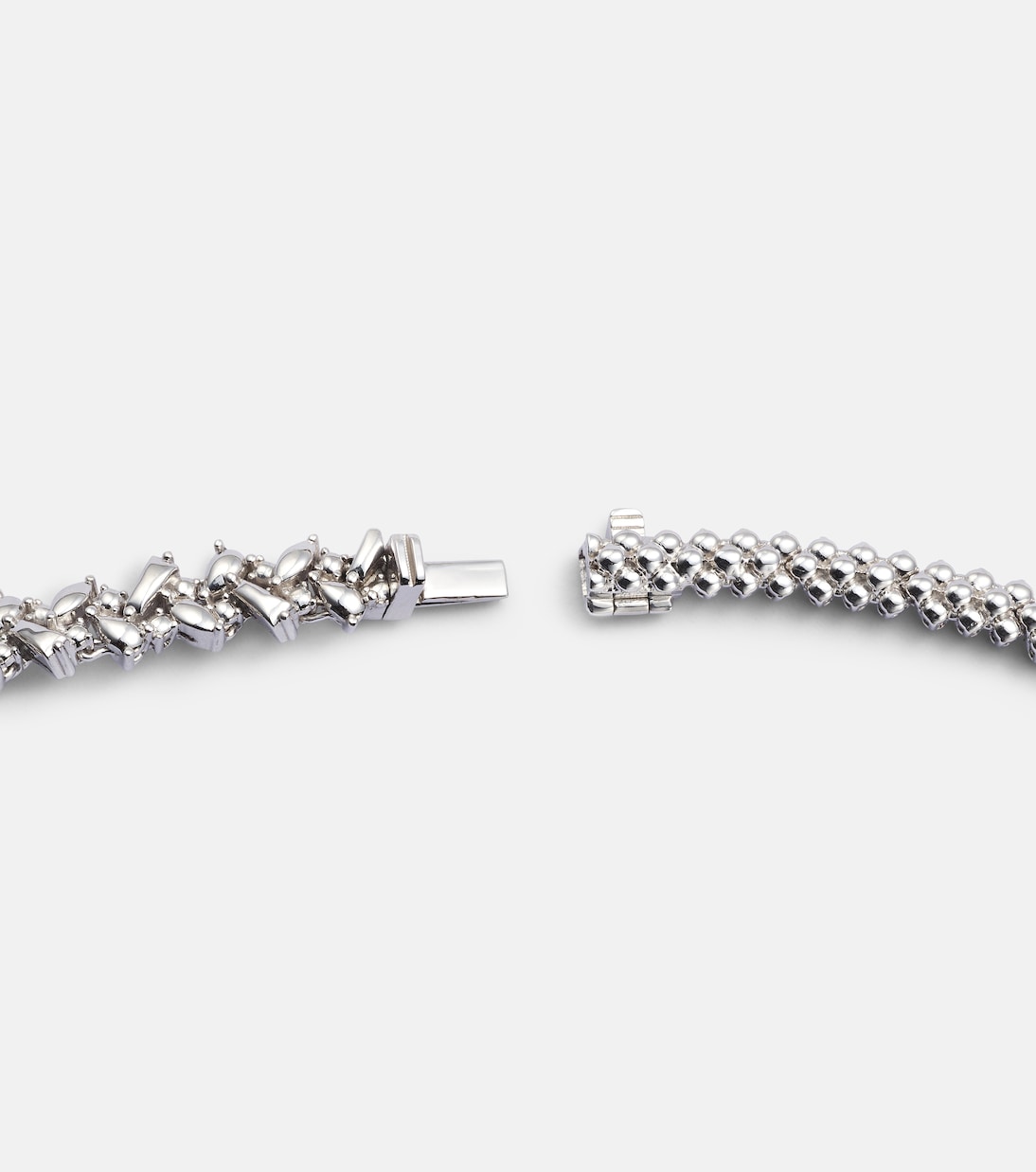 Collana in oro bianco 18kt con diamanti | Yeprem