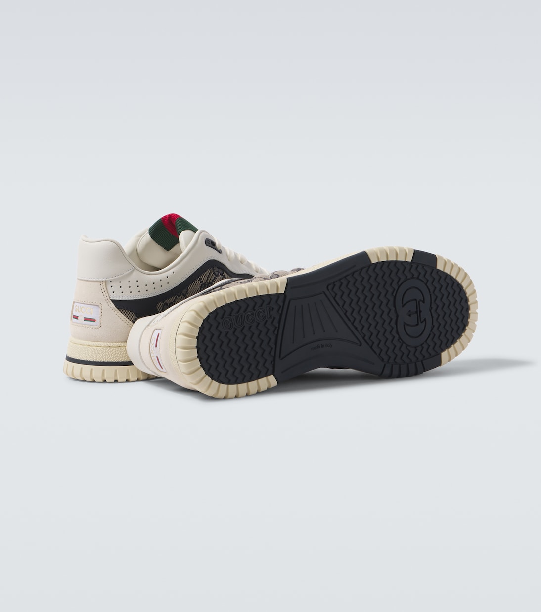 Baskets Gucci Re-Web en cuir | Gucci