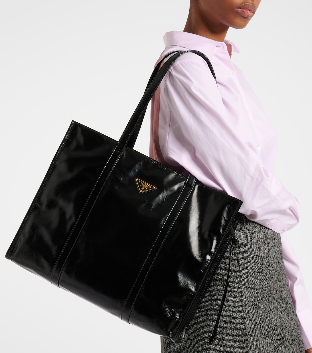 Borsa Large in pelle | Prada