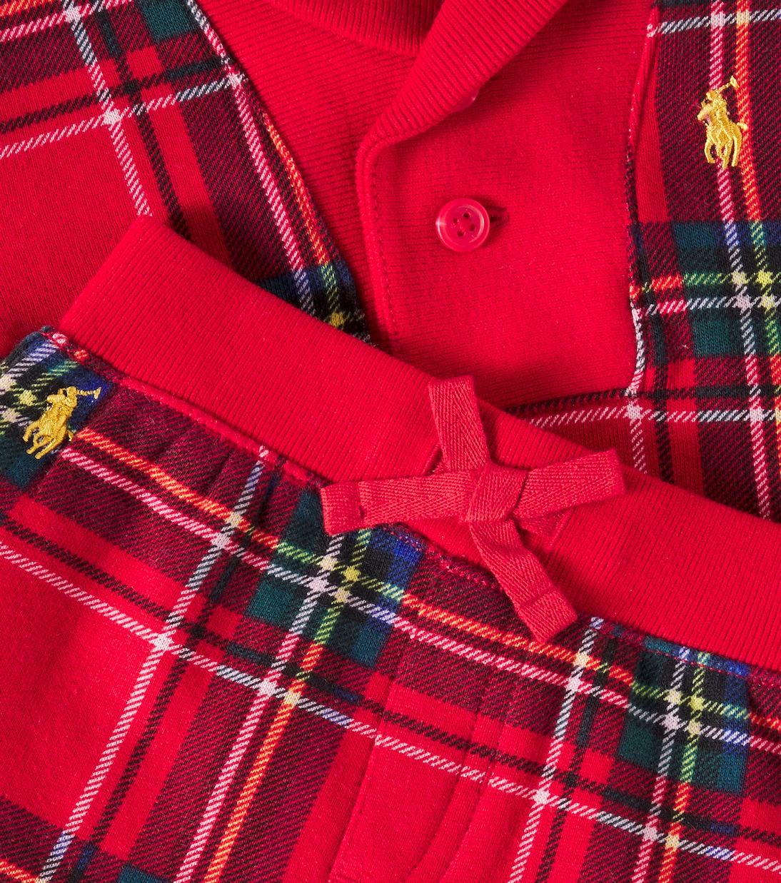 Bebé - chándal de mezcla de algodón a cuadros | Polo Ralph Lauren Kids