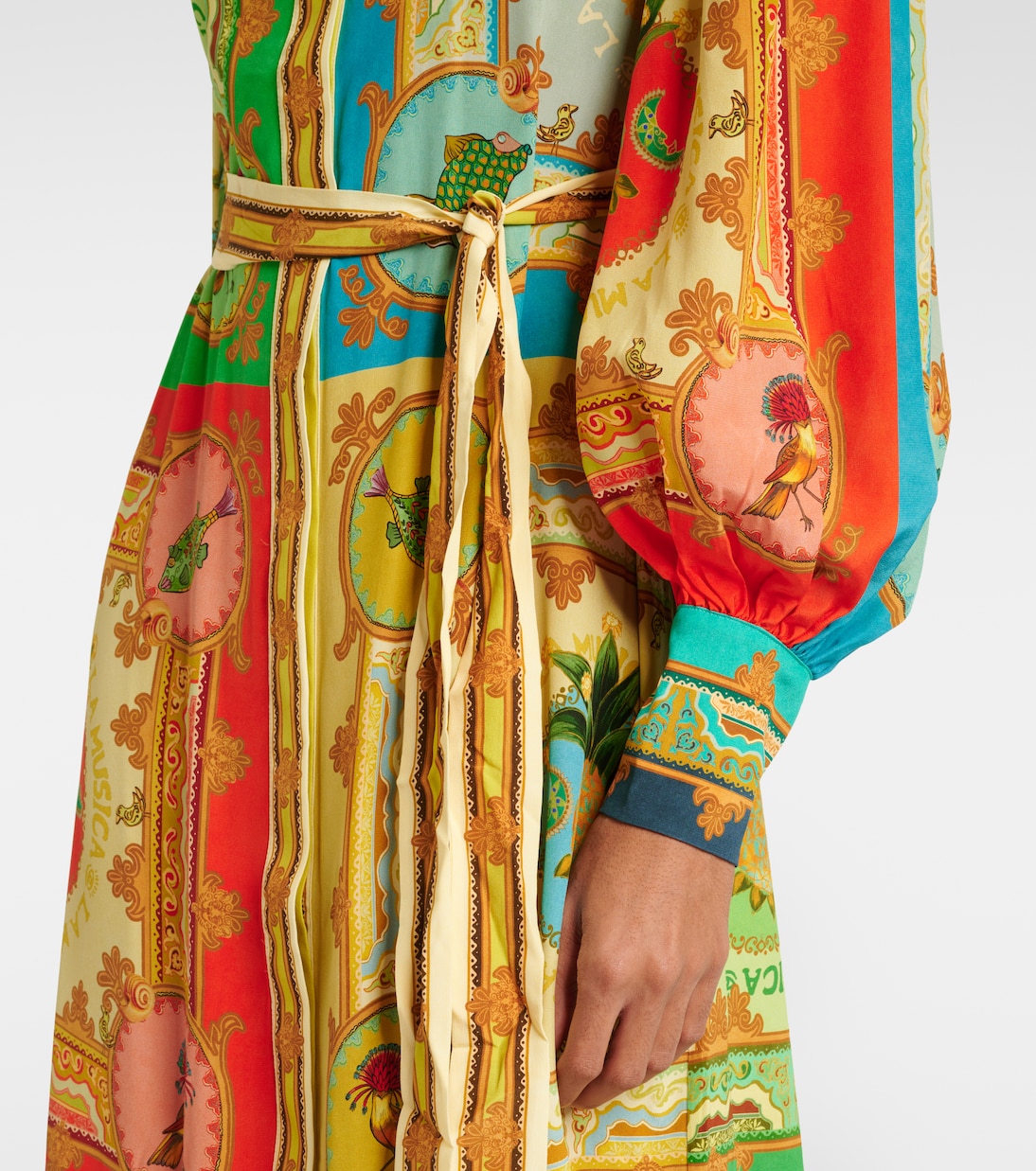 Bedrucktes Hemdblusenkleid Monte aus Leinen | Alémais