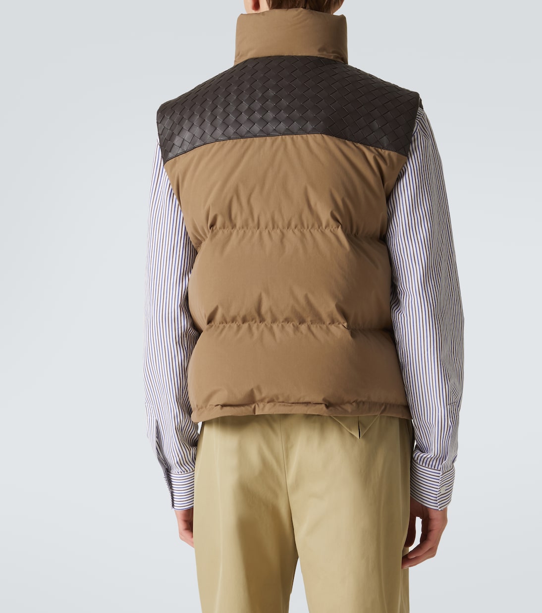 Daunenweste Intrecciato aus Baumwollpopeline | Bottega Veneta