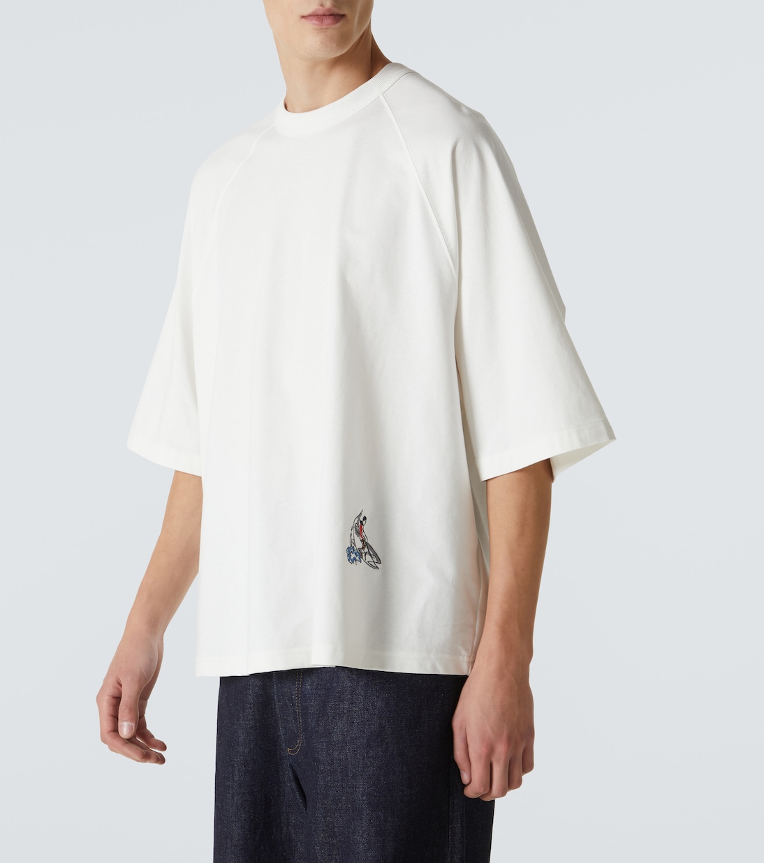 Besticktes T-Shirt aus einem Baumwollgemisch | Bottega Veneta