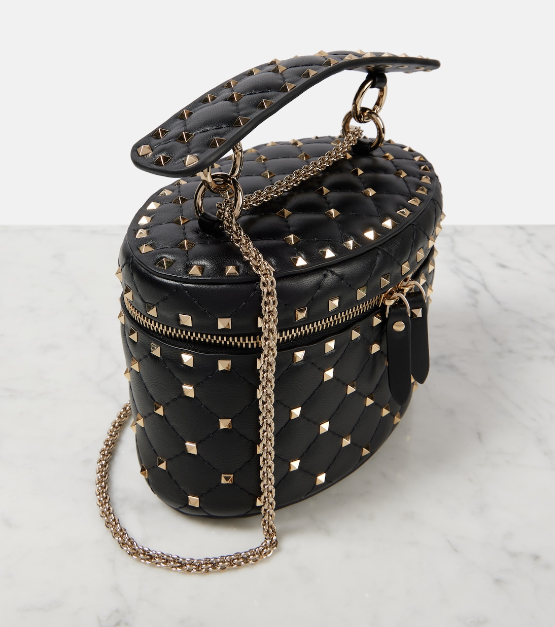 Sac vanity Rockstud Spike Small en cuir | Valentino Garavani