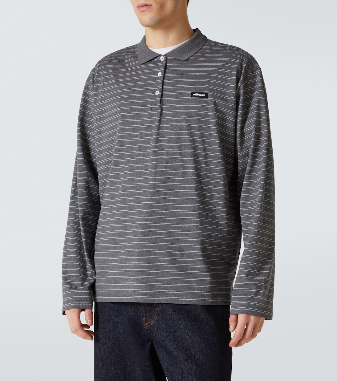 Polopullover aus Baumwoll-Jersey | Miu Miu