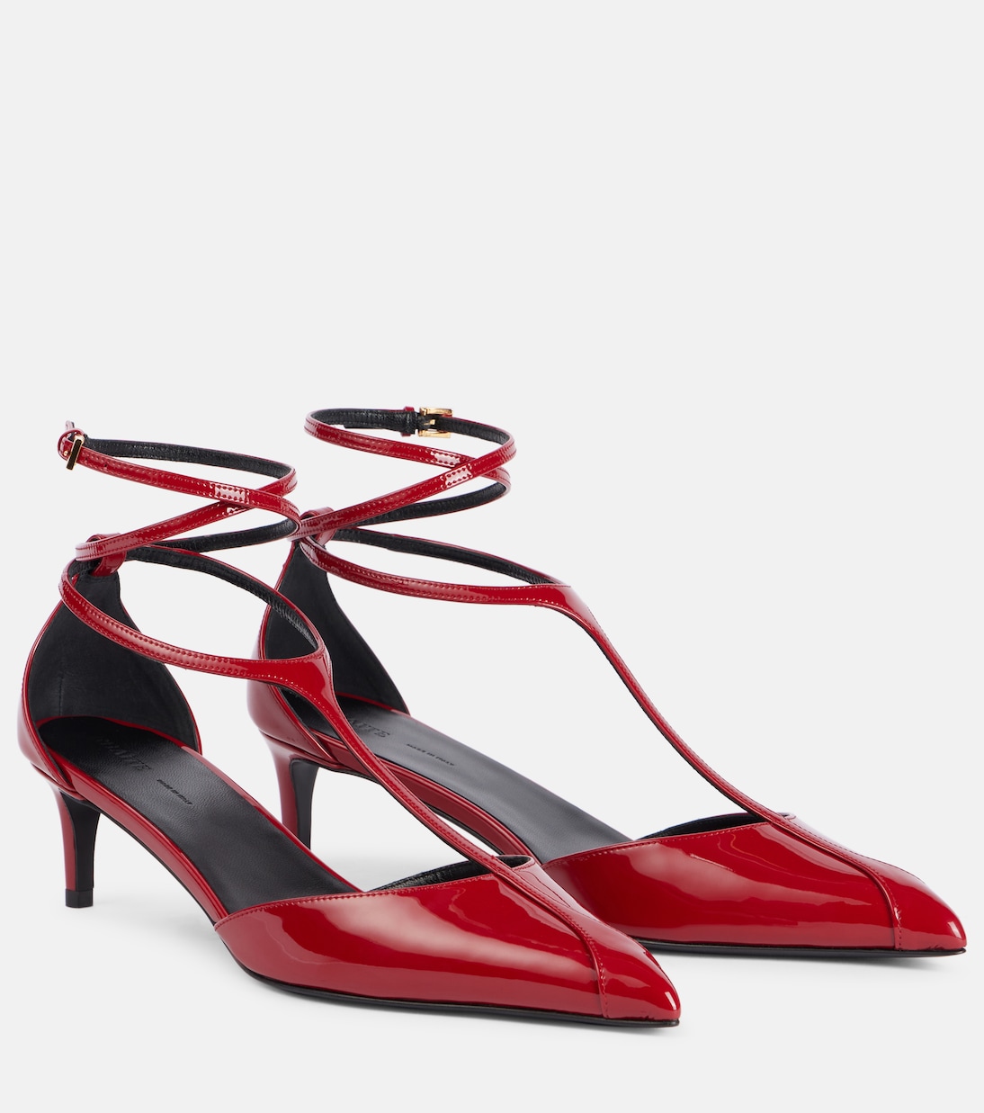 Scarpe col tacco KHAITE Mia 45 in pelle verniciata per uno stile giovane e audace