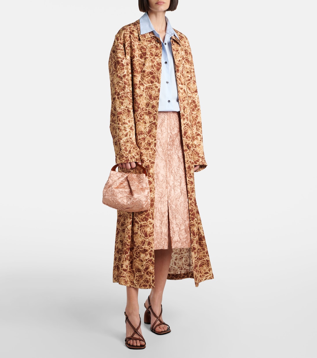 Crisp Mini crushed plissé tote bag | Dries Van Noten