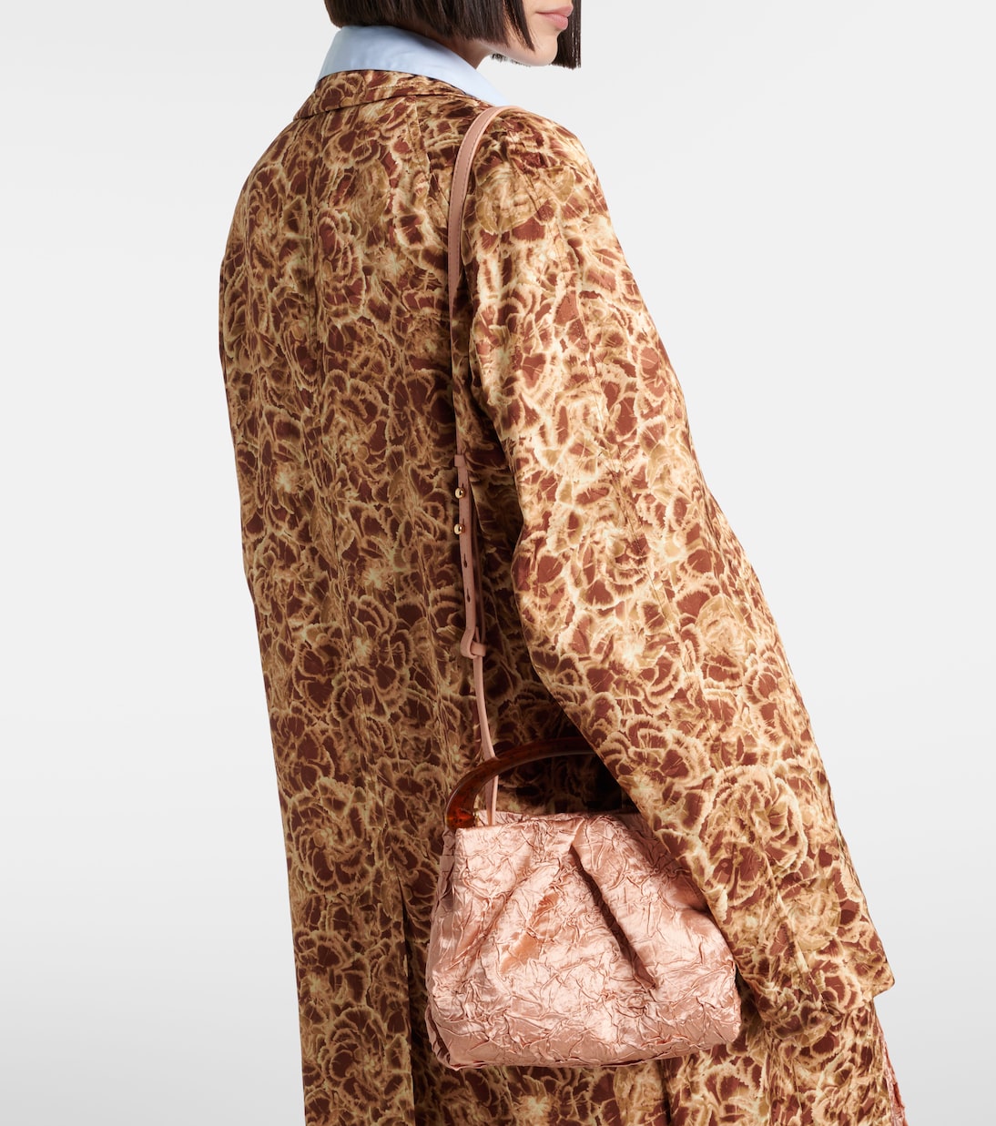 Crisp Mini crushed plissé tote bag | Dries Van Noten