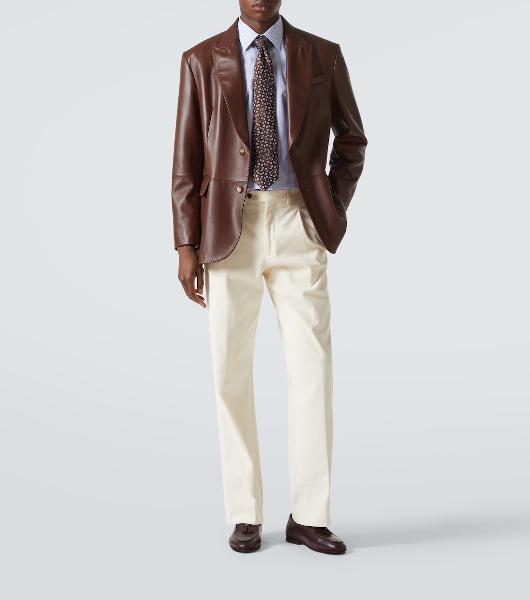 Camisa en popelín de algodón a rayas | Charvet