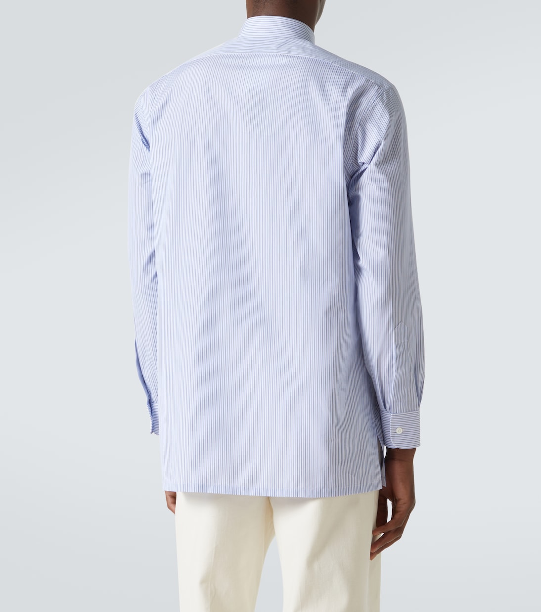 Camisa en popelín de algodón a rayas | Charvet