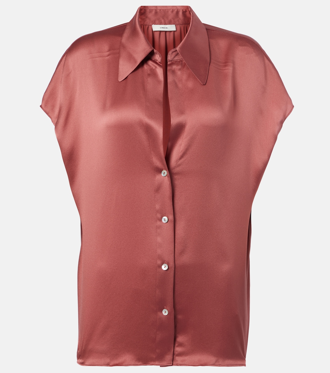 Silk satin blouse | Vince