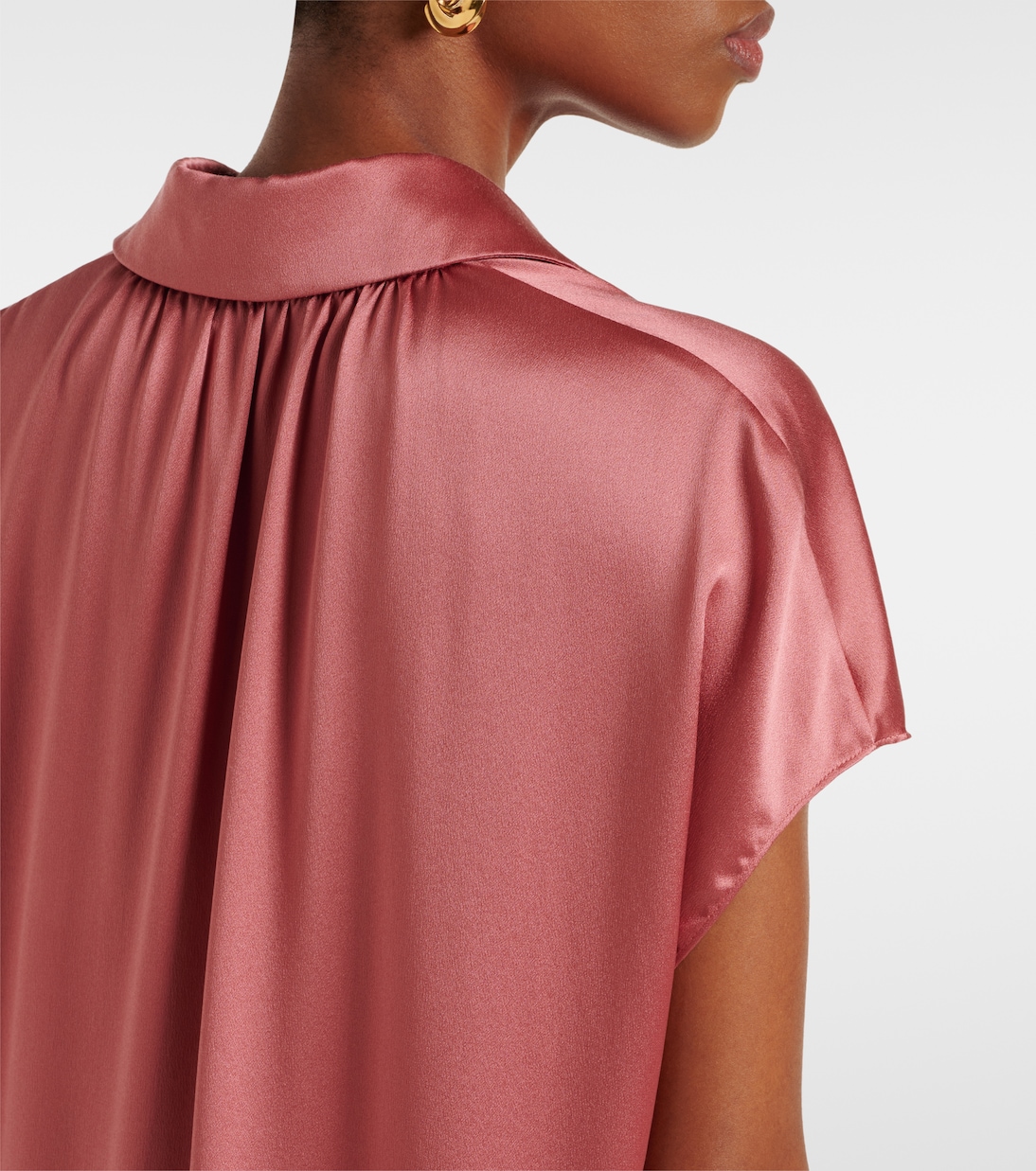 Silk satin blouse | Vince