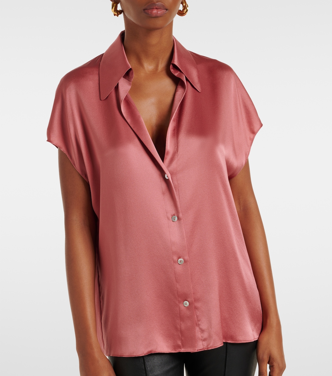 Silk satin blouse | Vince