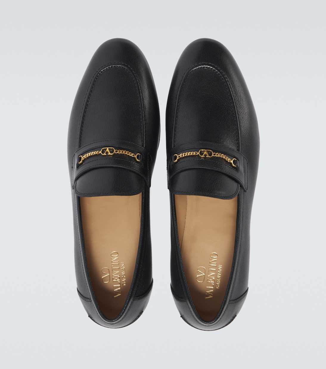 VLogo leather loafers | Valentino Garavani