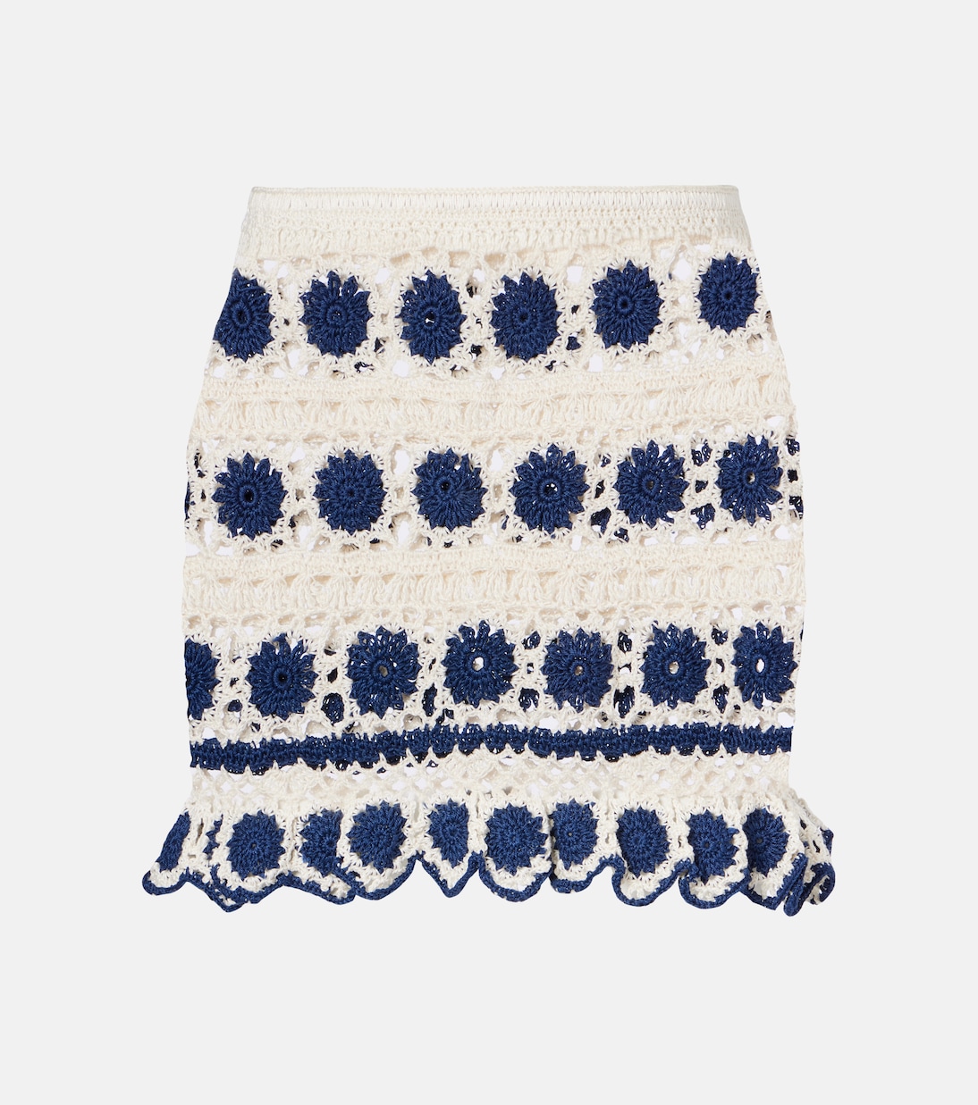 Minigonna Bouquette in crochet di cotone | Anna Kosturova