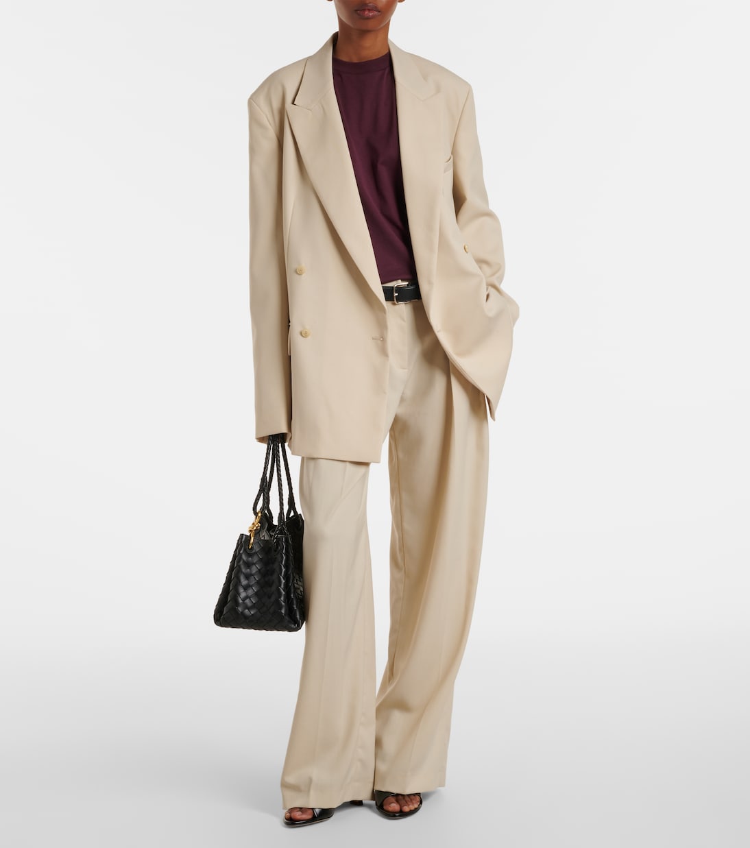 Daytona high-rise wide-leg pants | The Frankie Shop