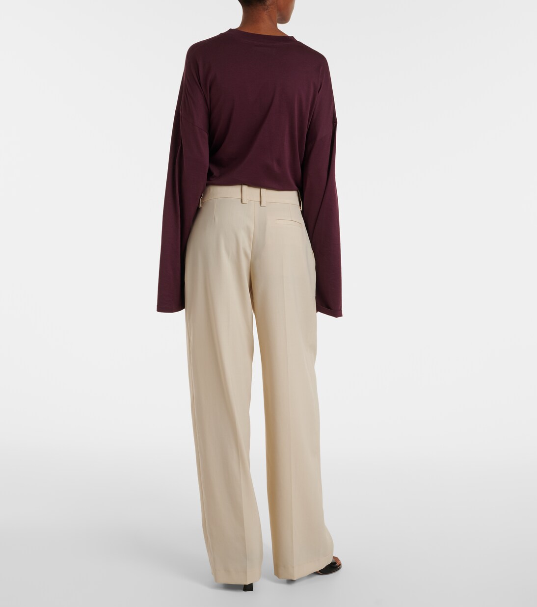 Daytona high-rise wide-leg pants | The Frankie Shop
