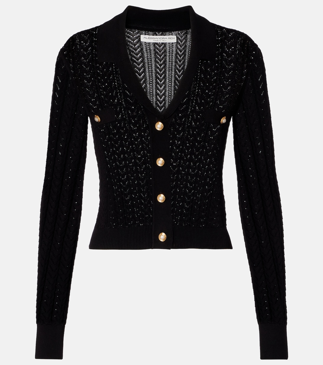 Cardigan en coton et cachemire | Alessandra Rich