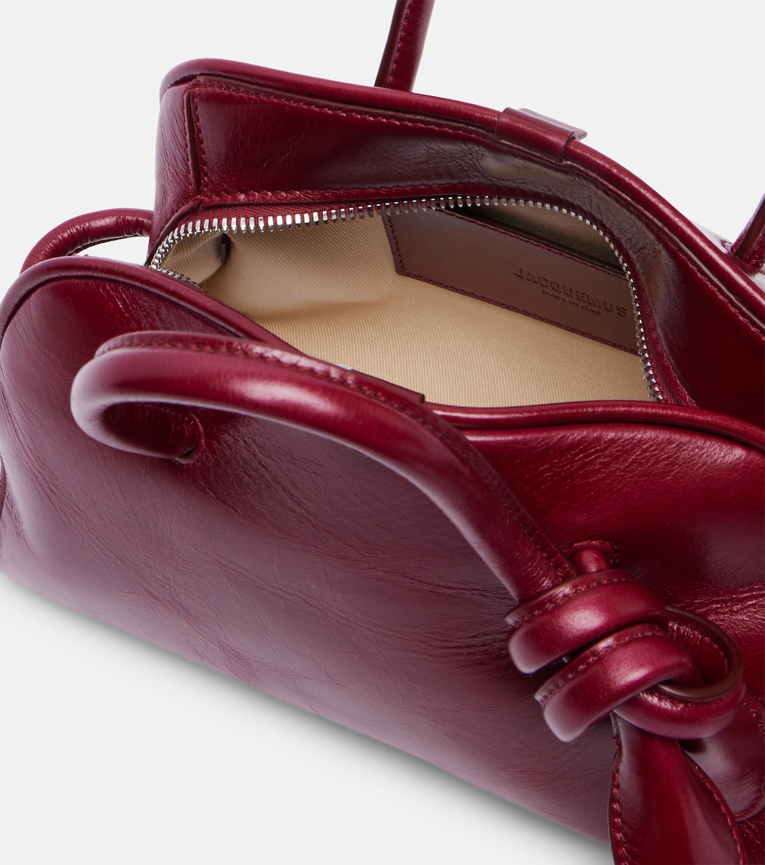 Turismo Small patent leather tote bag | Jacquemus