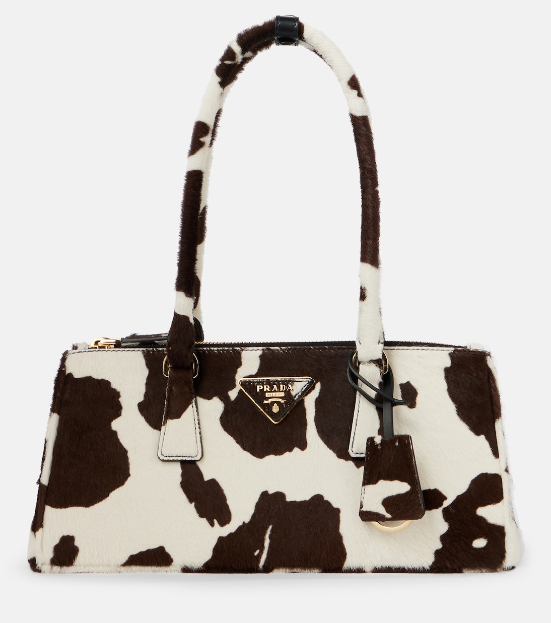 Galleria Small calf hair shoulder bag | Prada