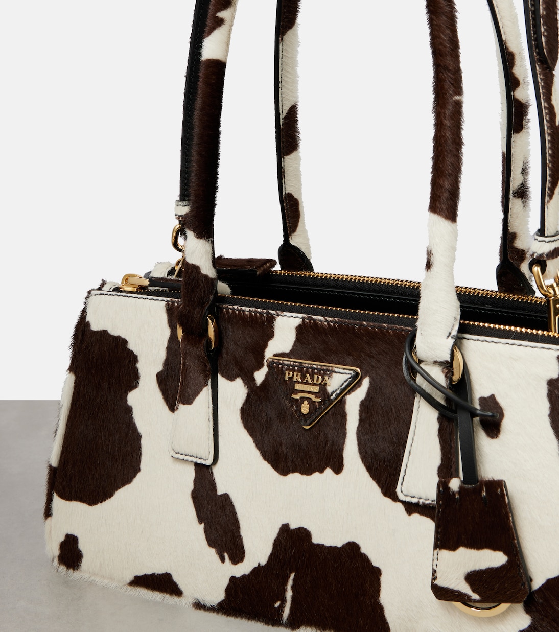 Galleria Small calf hair shoulder bag | Prada