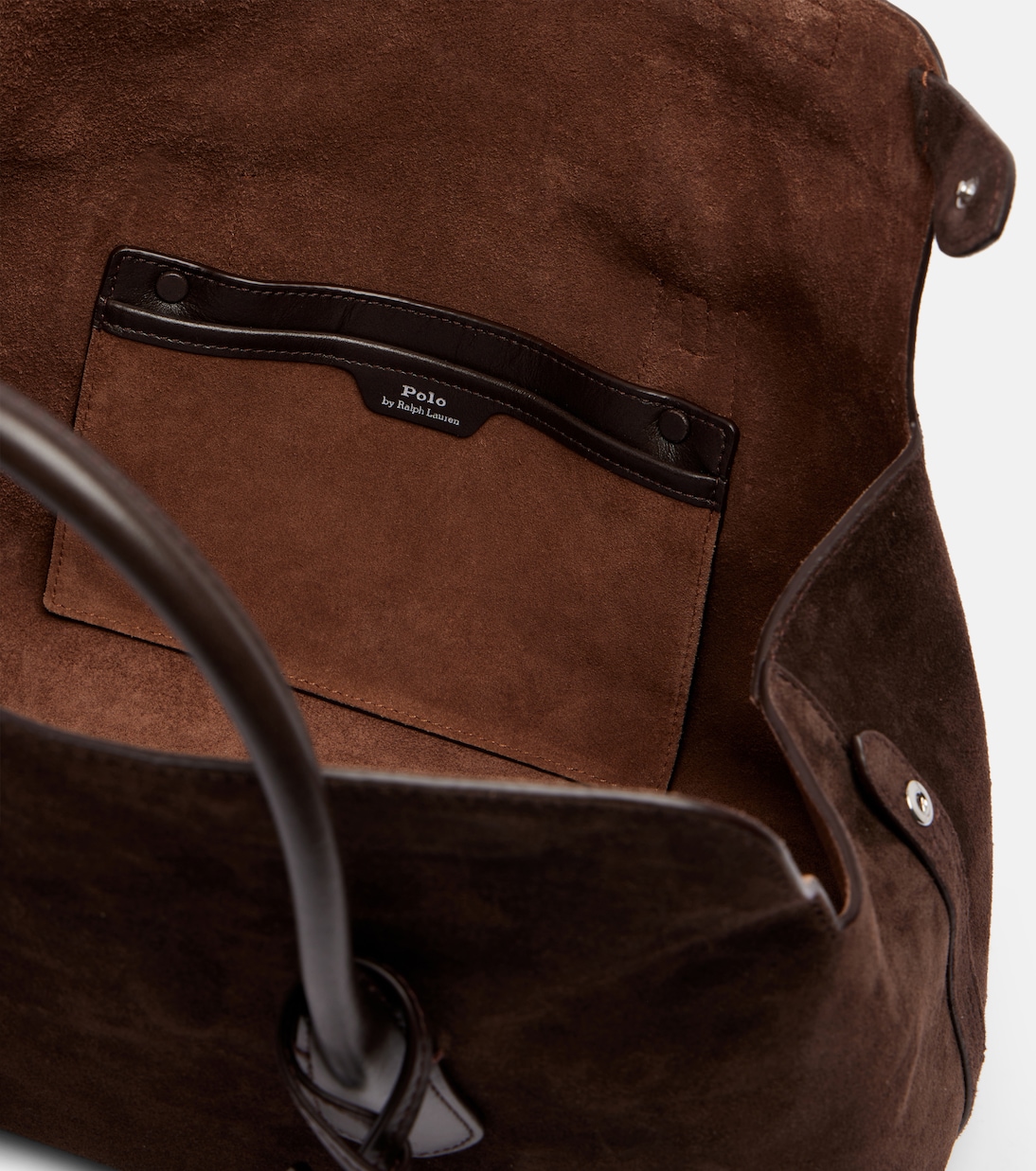 Leather-trimmed suede duffel bag | Polo Ralph Lauren