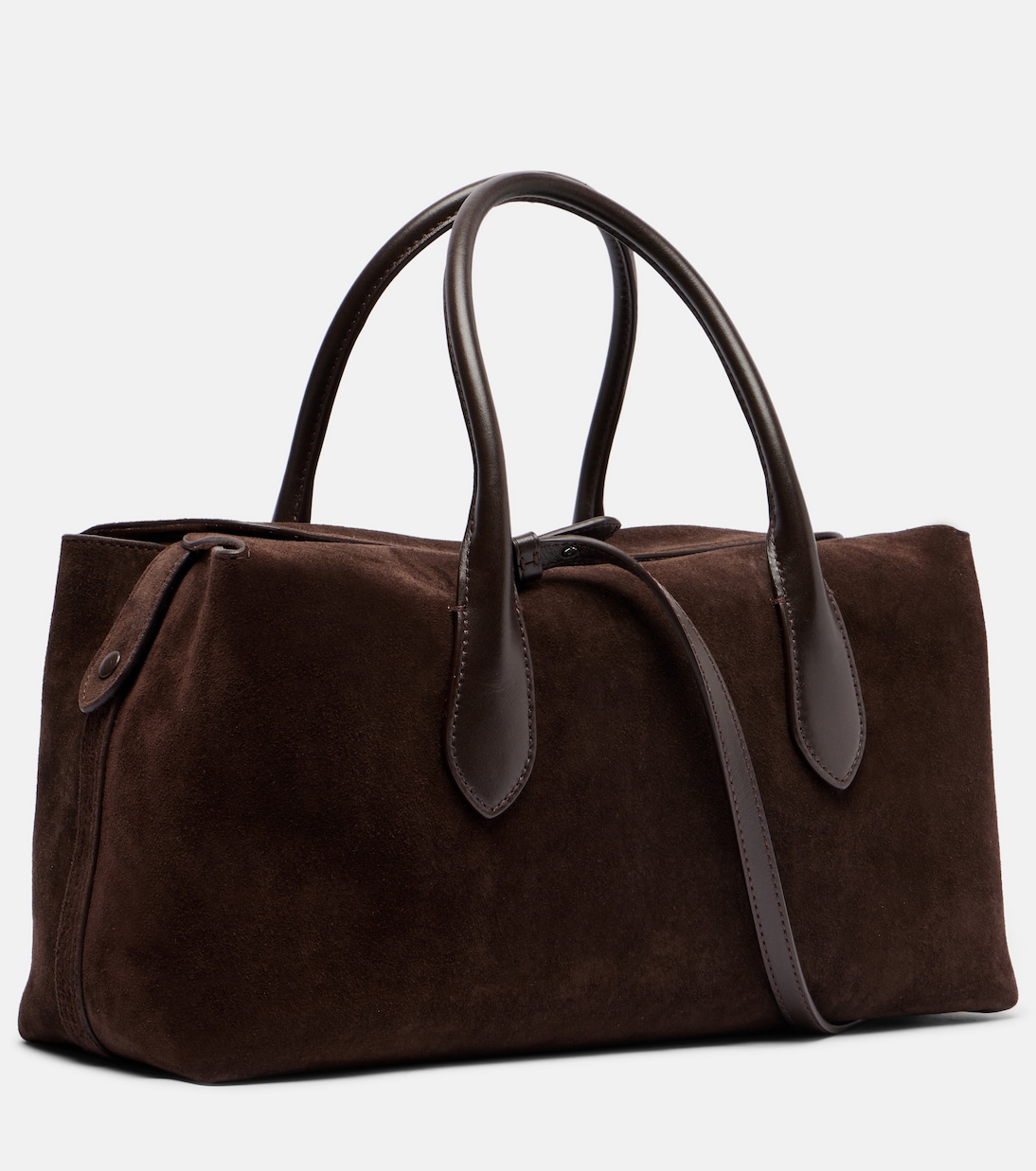 Leather-trimmed suede duffel bag | Polo Ralph Lauren