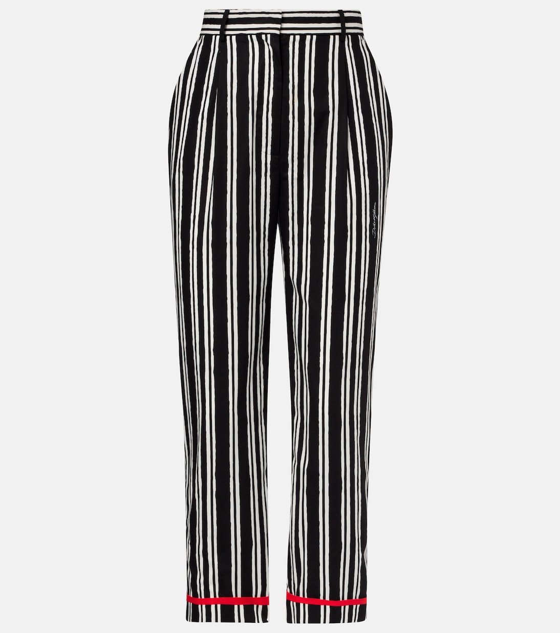 Pantalon droit rayé en coton  | Dolce&Gabbana