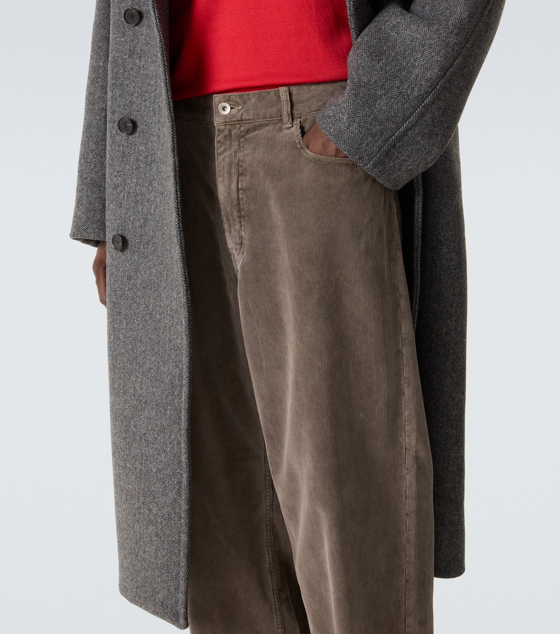 Cotton corduroy wide-leg pants | Auralee