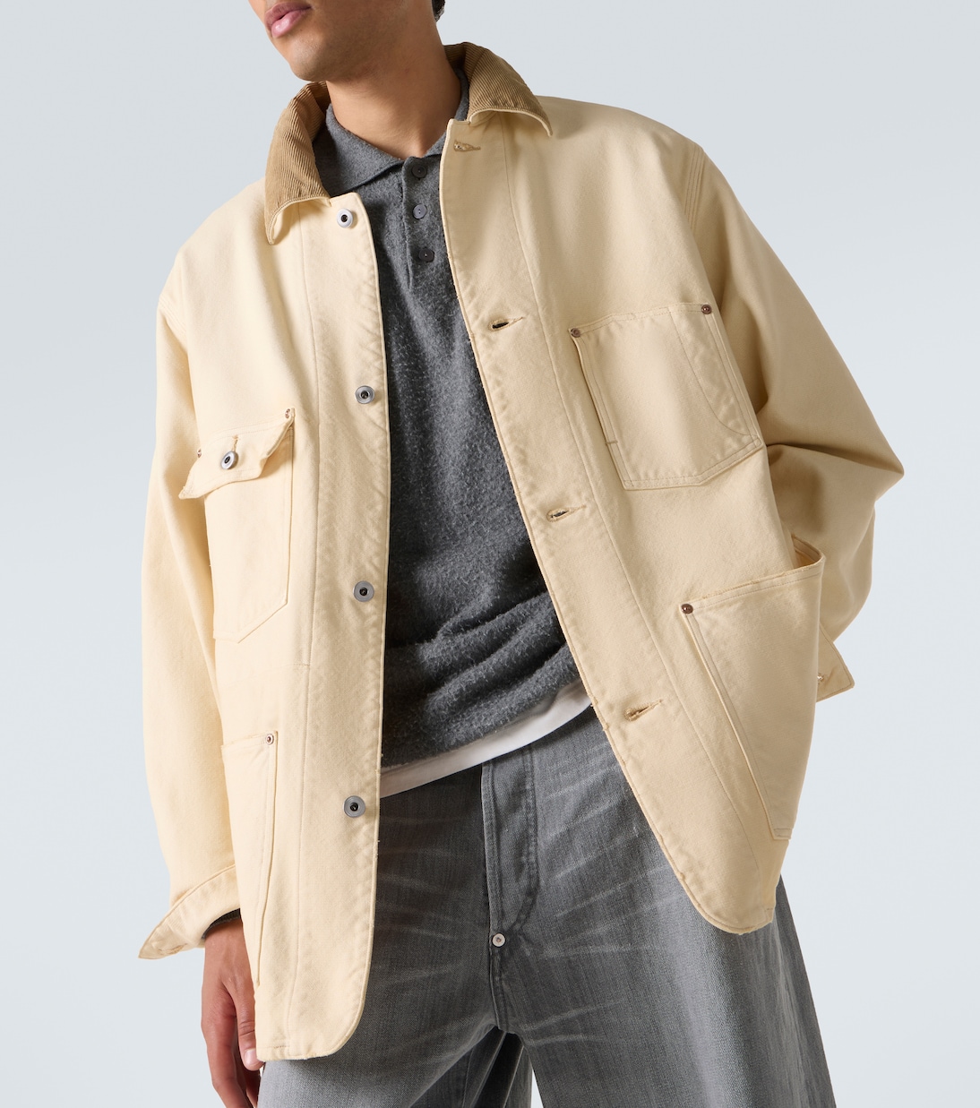 Cotton, hemp, and silk field jacket | A.Presse