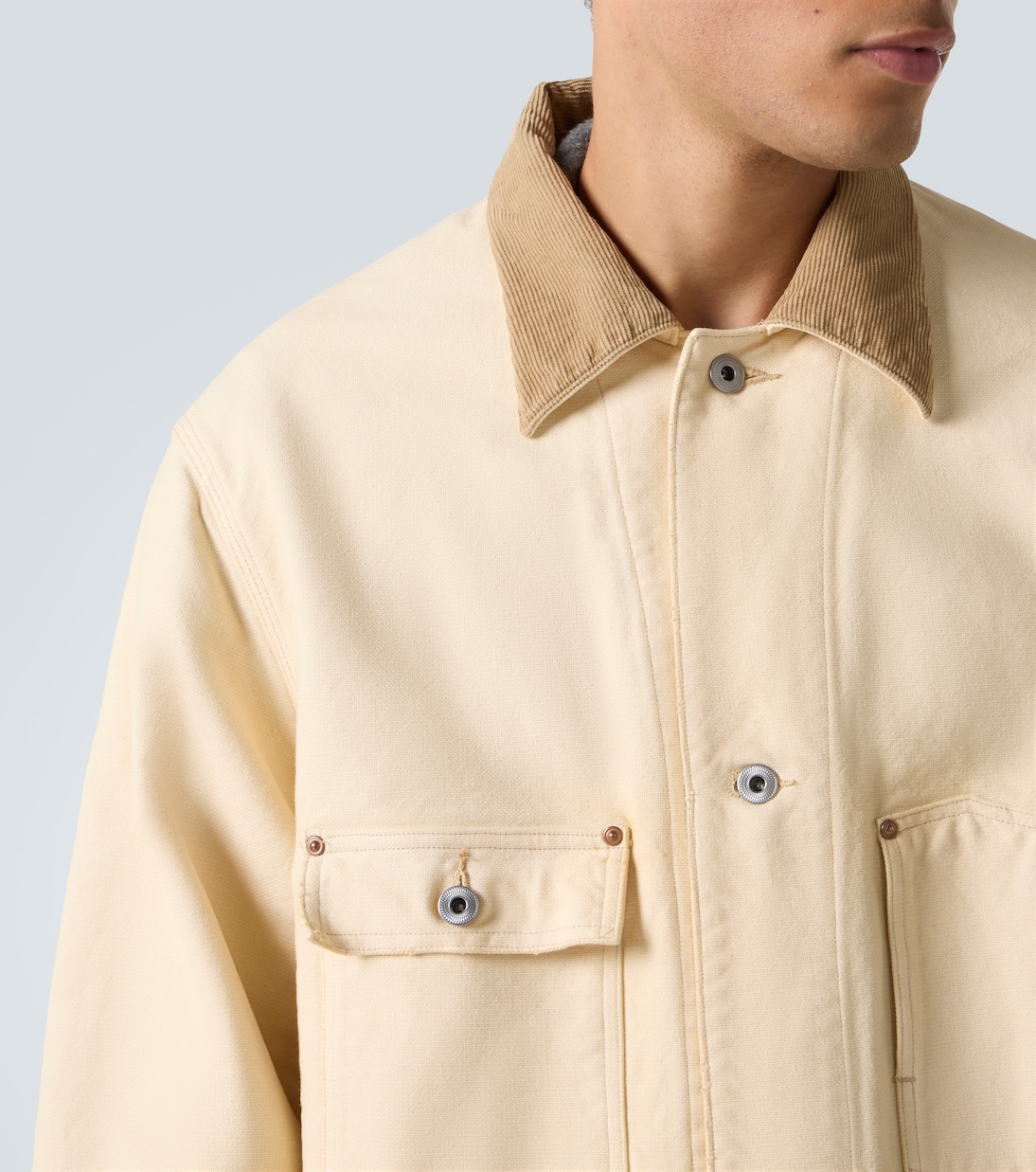 Cotton, hemp, and silk field jacket | A.Presse