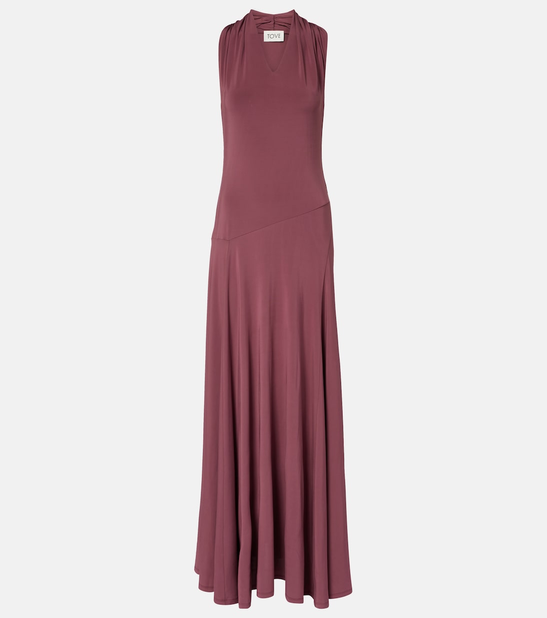 Vestido largo Vina de crepé | Tove