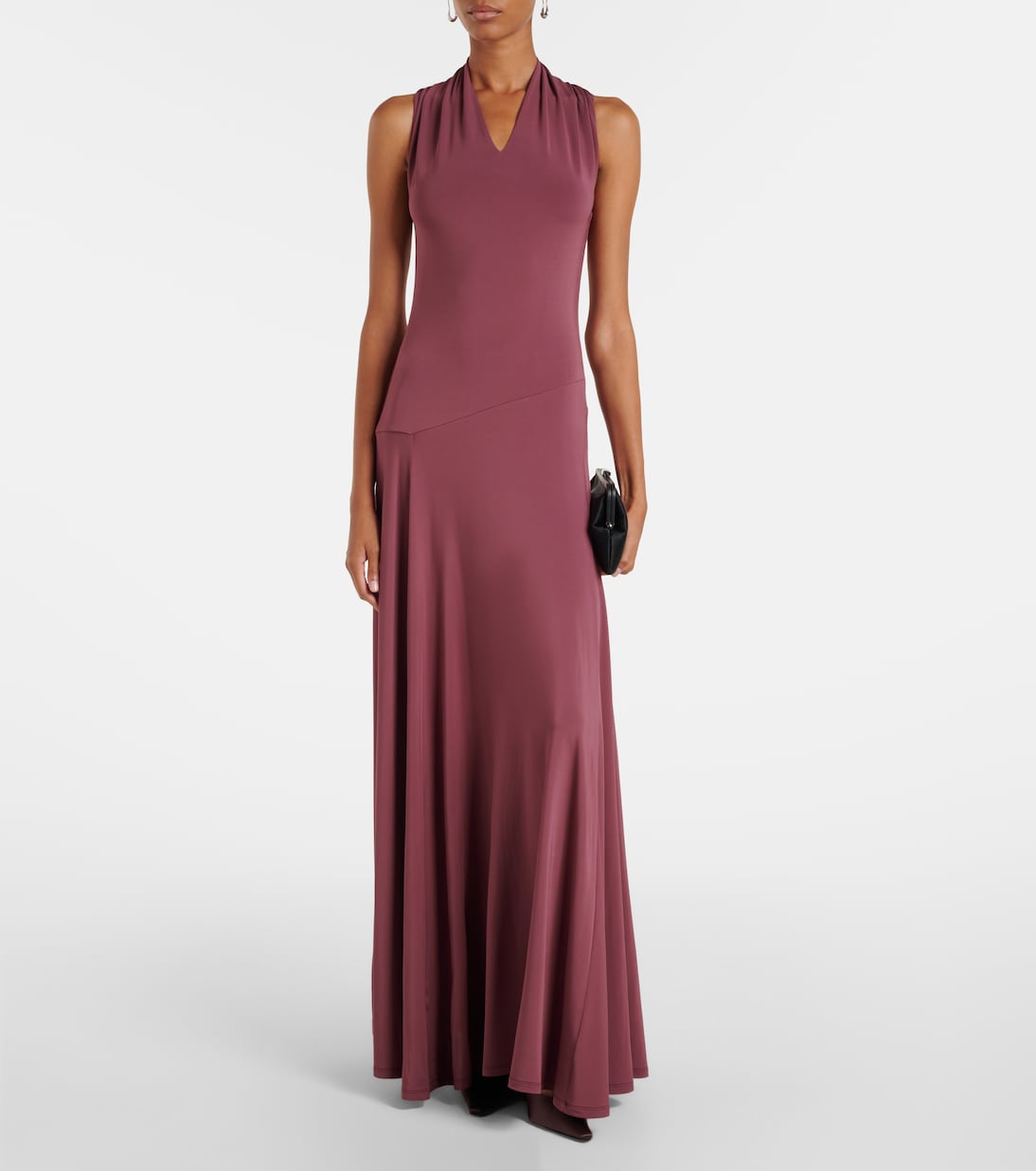 Vestido largo Vina de crepé | Tove