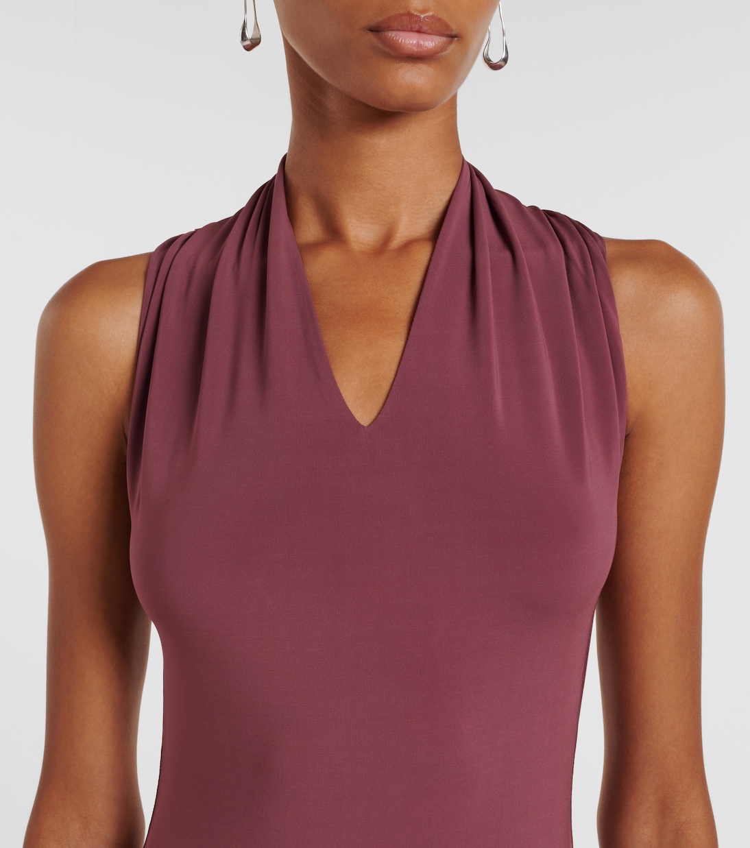 Vestido largo Vina de crepé | Tove