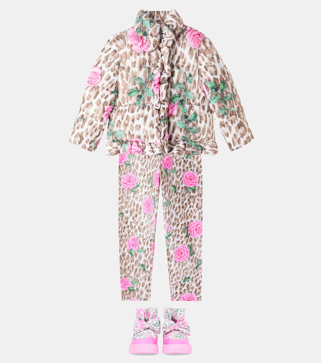 Printed jersey leggings | Monnalisa