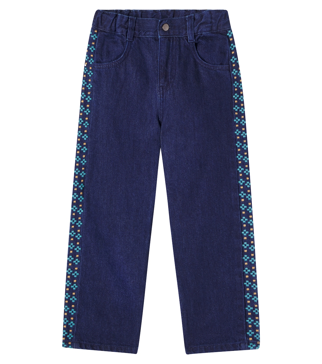 Tate embroidered wide-leg jeans | Bebe Organic
