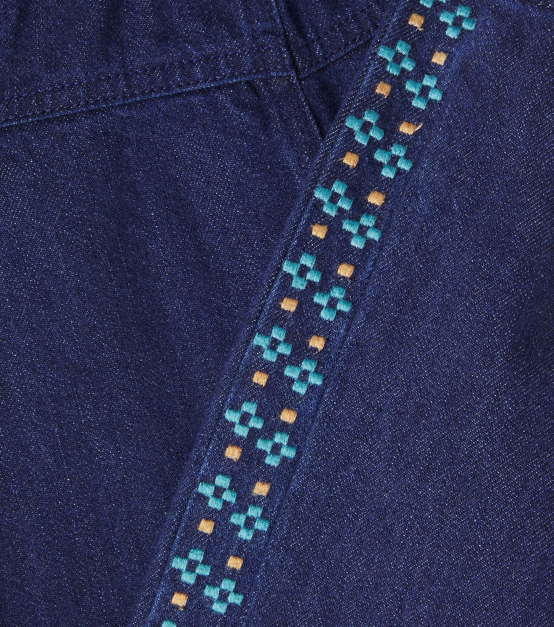 Tate embroidered wide-leg jeans | Bebe Organic