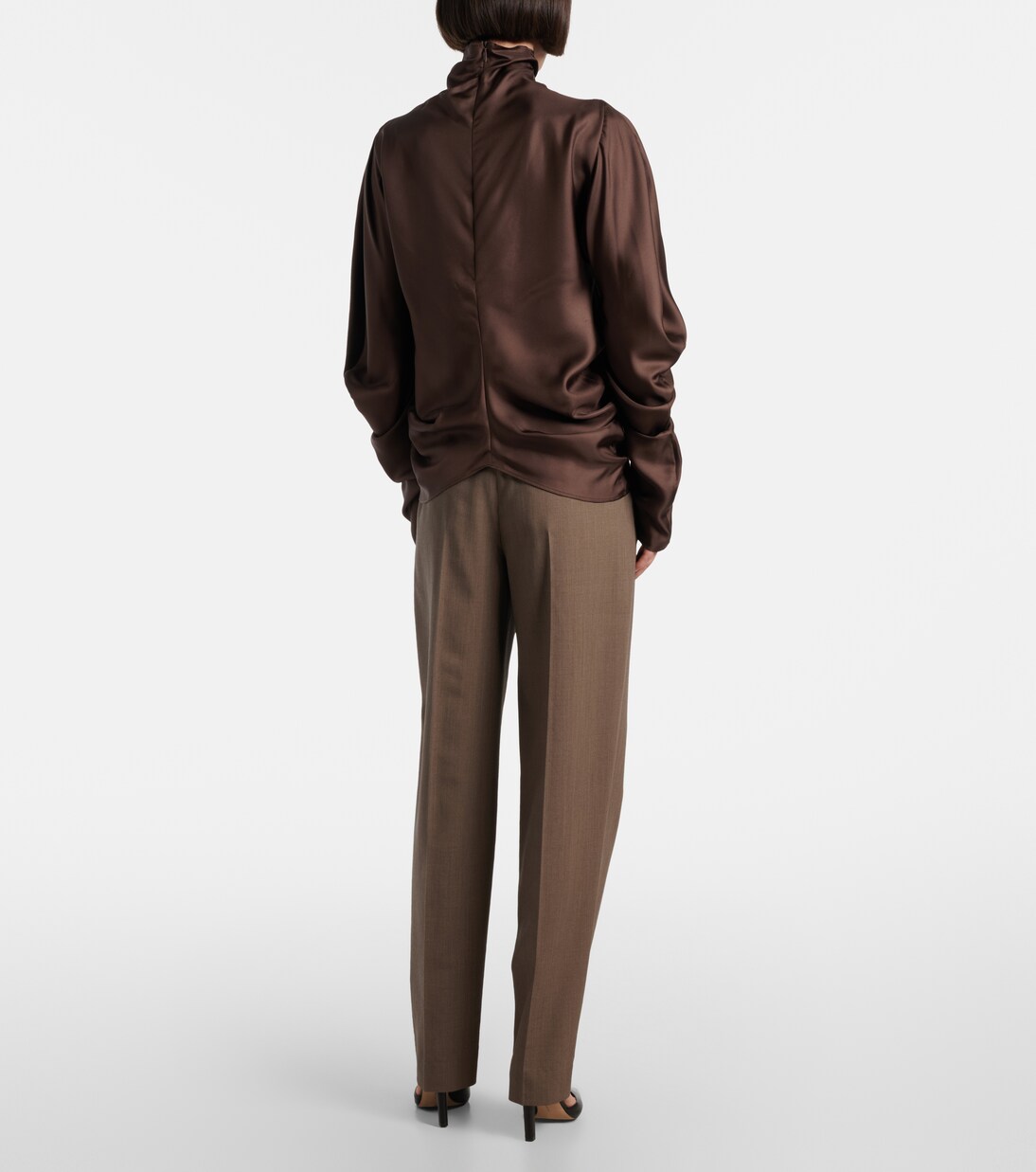 Miles draped silk blouse | The Row