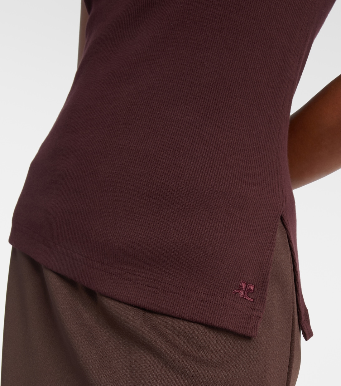Transverse '90s cotton top | Courrèges