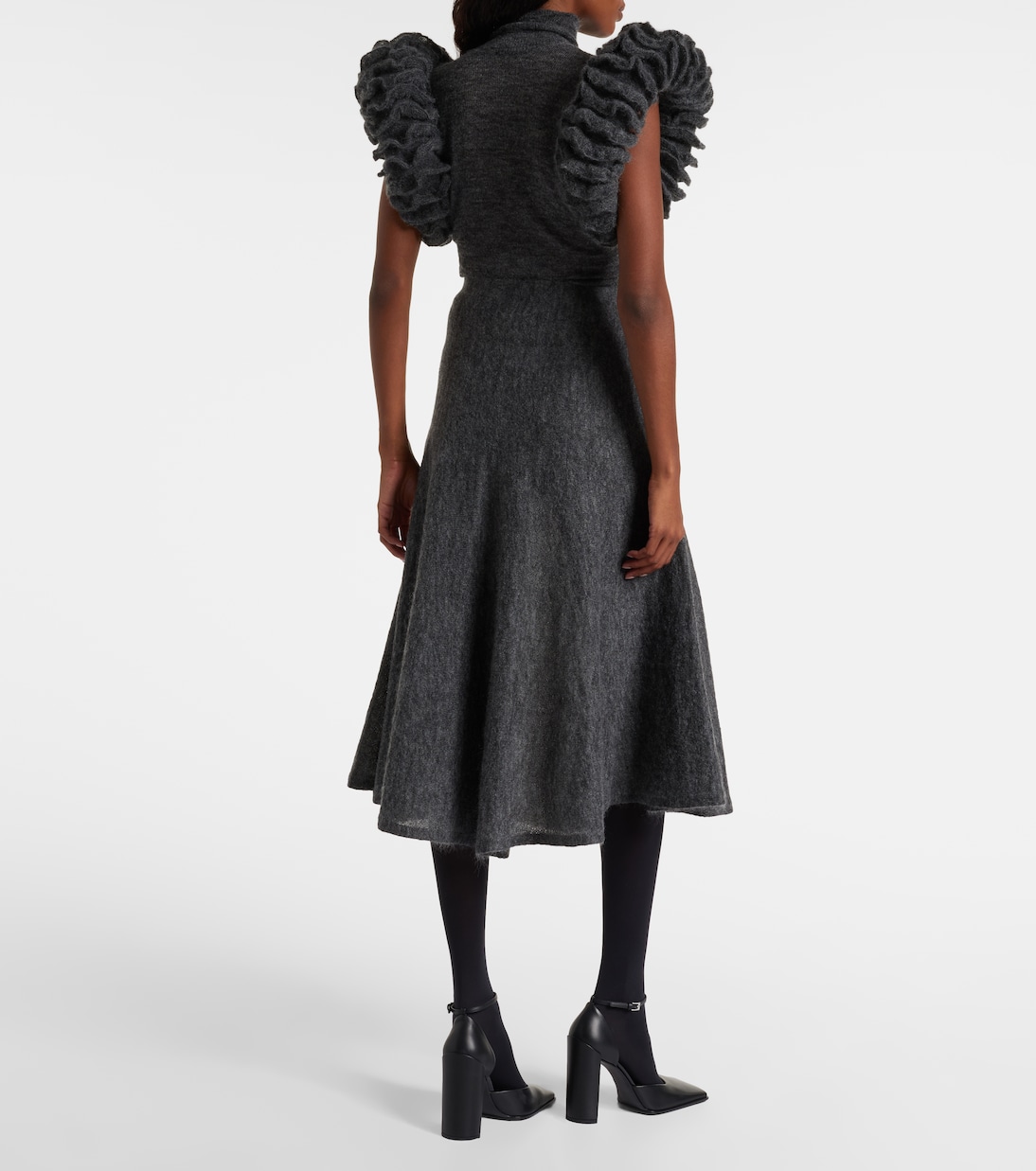 Mohair and wool-blend midi skirt | Alaïa