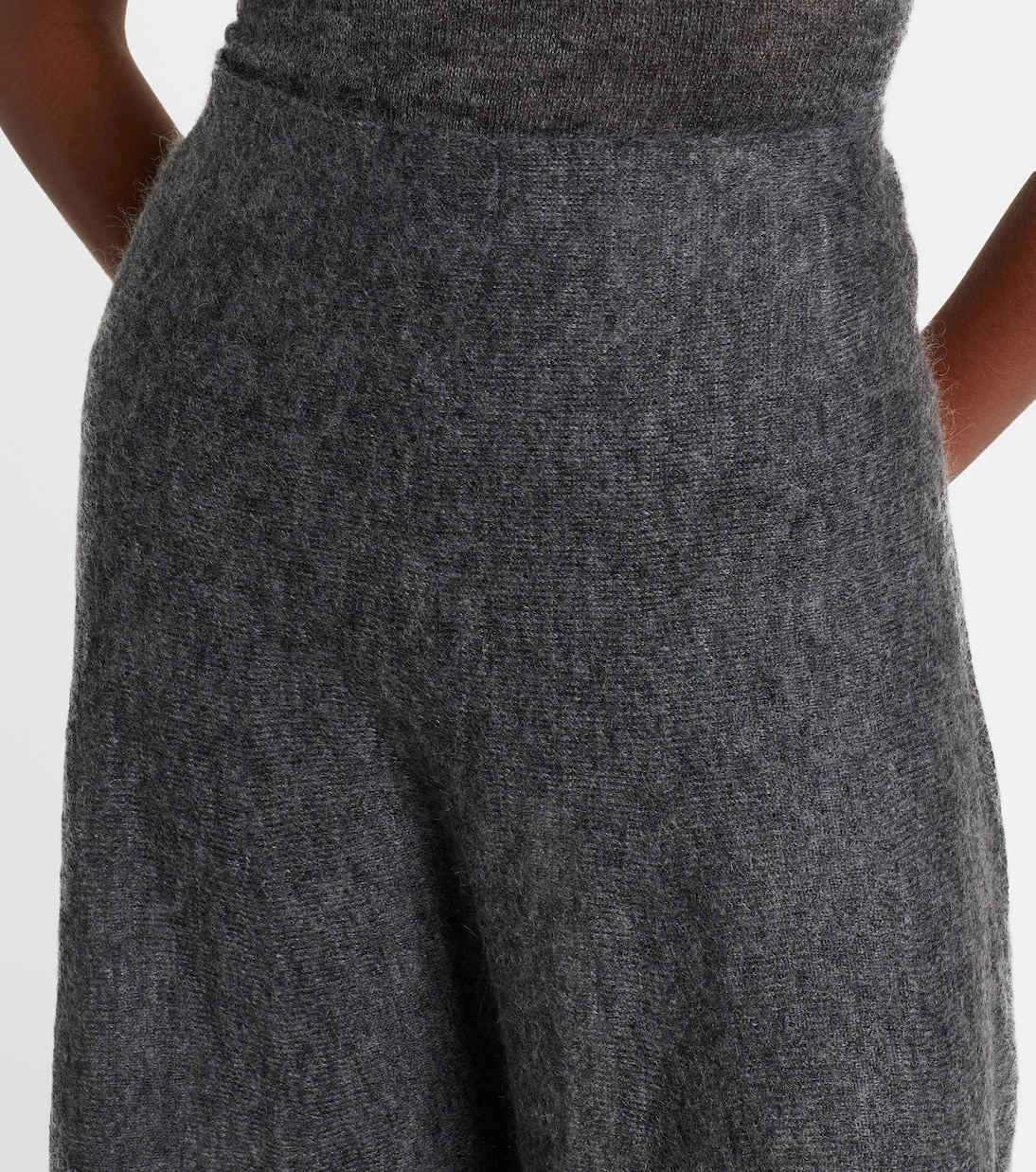 Mohair and wool-blend midi skirt | Alaïa