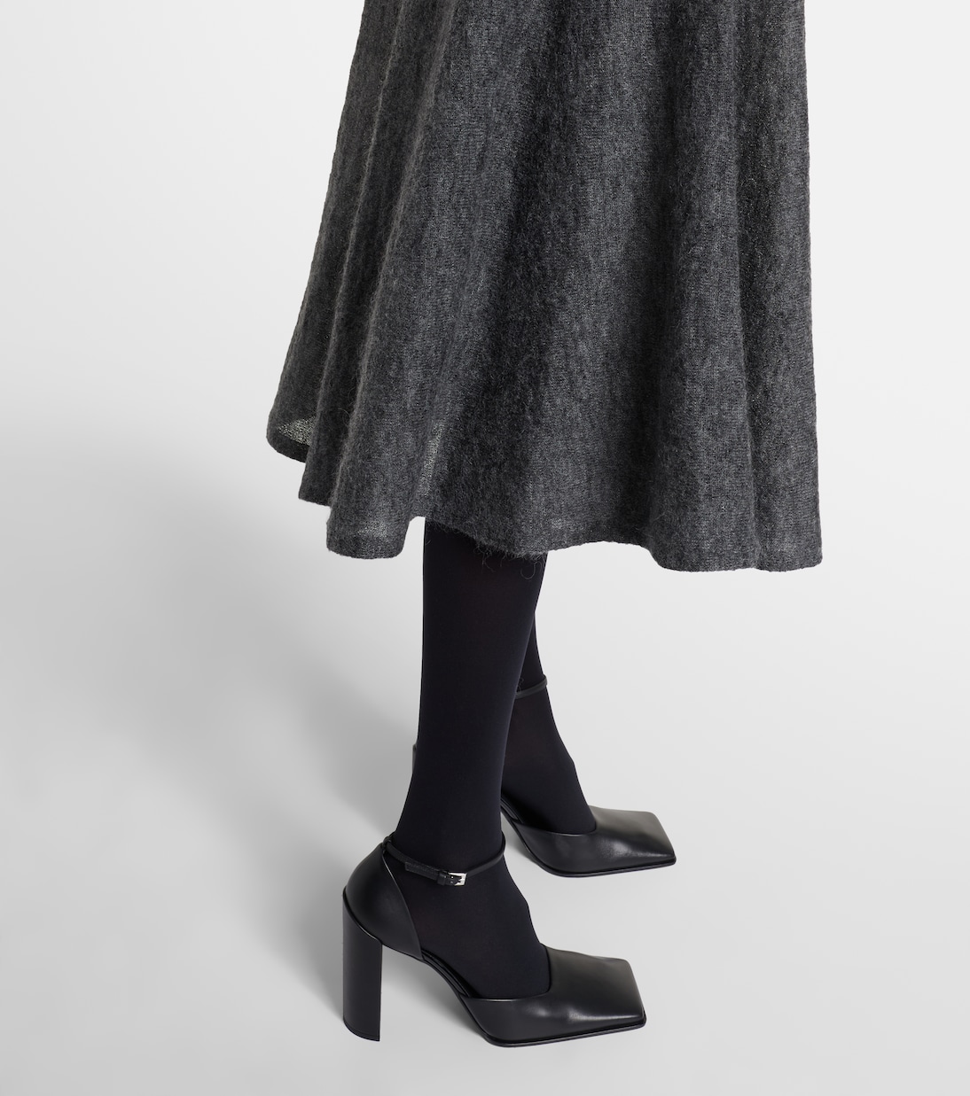 Mohair and wool-blend midi skirt | Alaïa