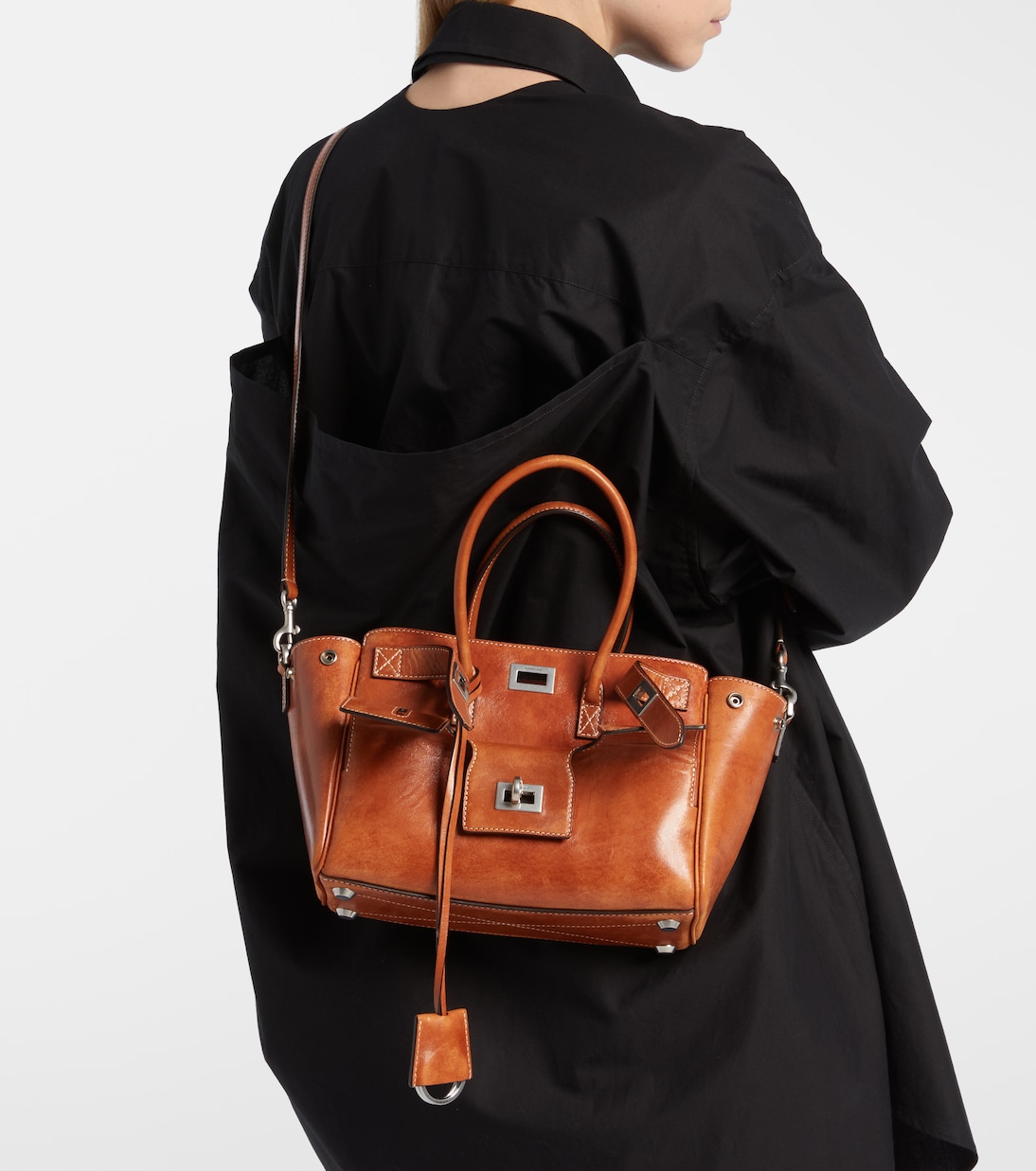 Bel Air Mini leather tote bag | Balenciaga