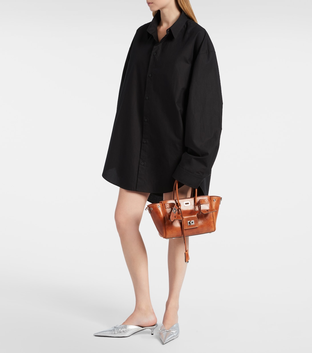 Bel Air Mini leather tote bag | Balenciaga