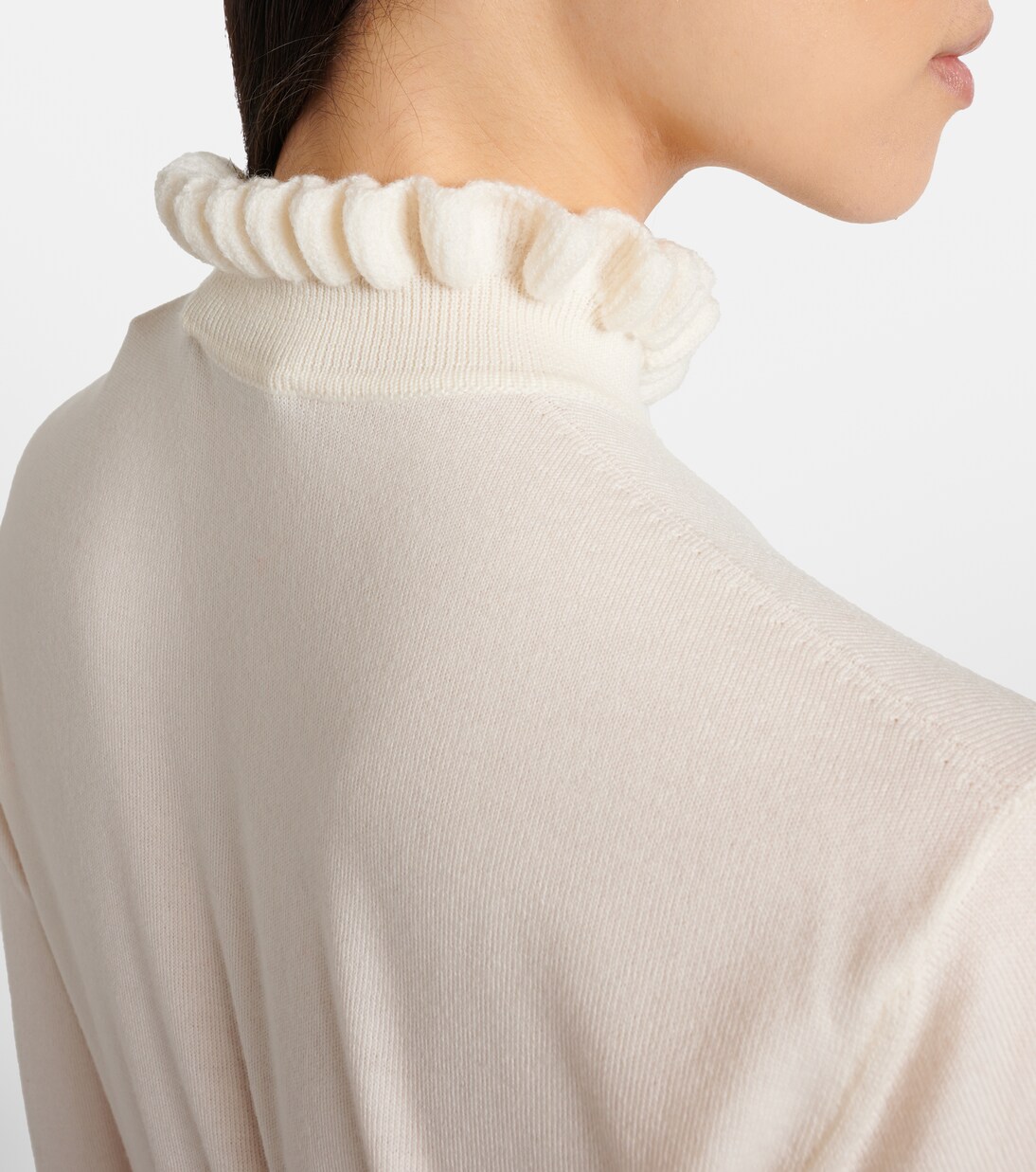 Jersey en mezcla de lana festoneado | McQueen
