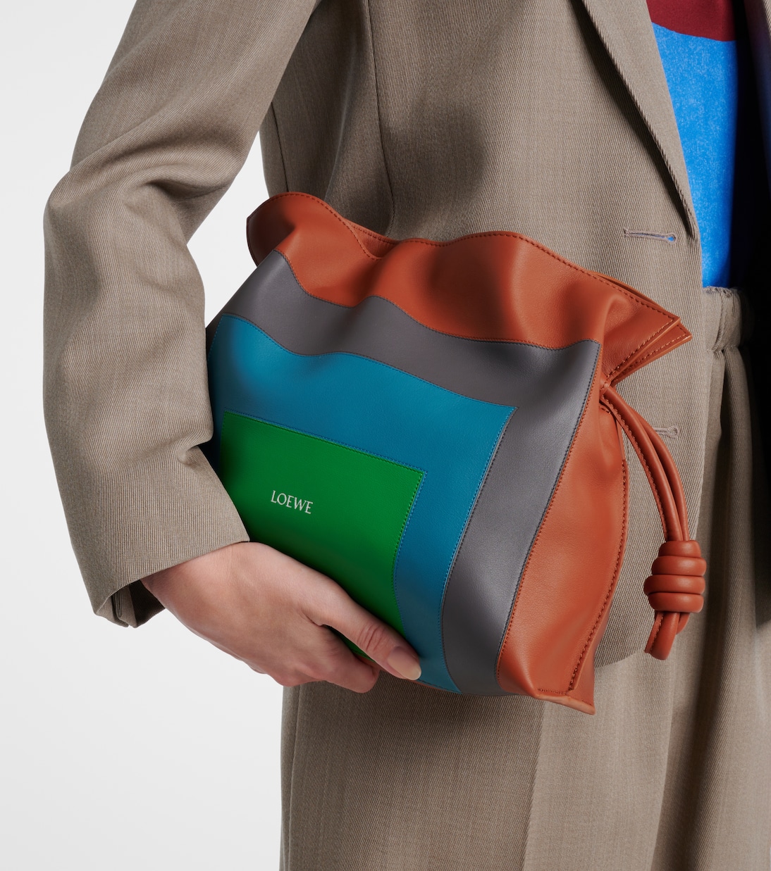 Flamenco Square leather clutch | Loewe
