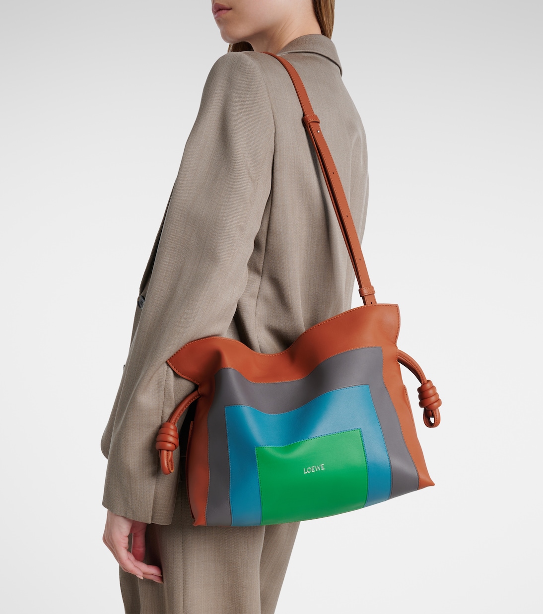 Flamenco Square leather clutch | Loewe